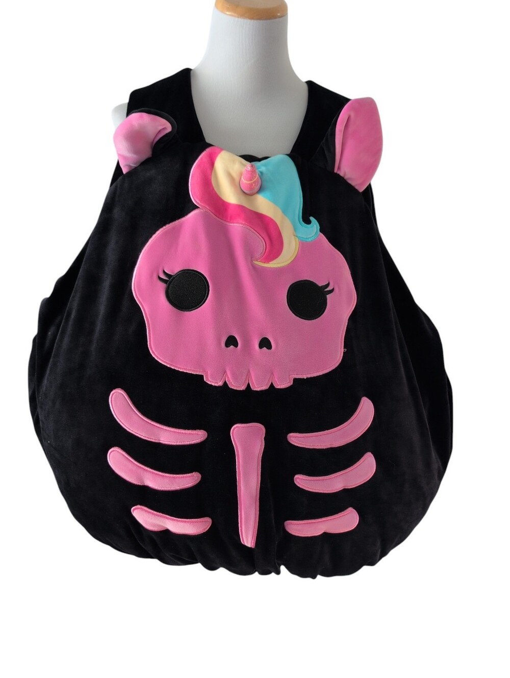 Squishmallows Sketlana Unicorn Skeleton Costume, Halloween Cosplay, Adult OSFM